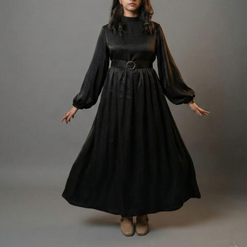 The Noir Lustre Dress