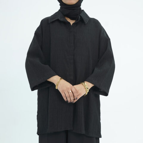 The Noir Ripple Tunic